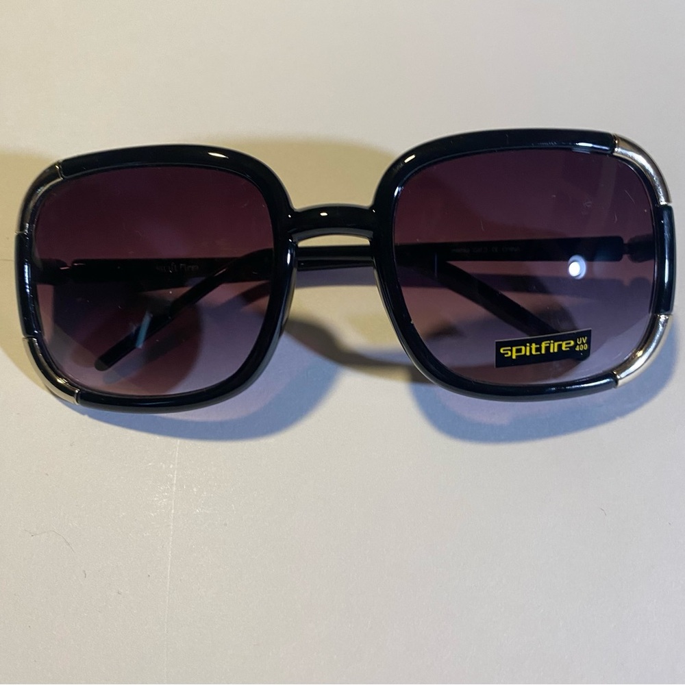 Spitfire sunglasses Black/Gold Mishka NWOT see pictures